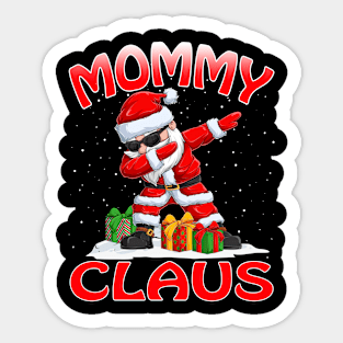 Mommy Santa Claus Christmas Matching Costume Sticker